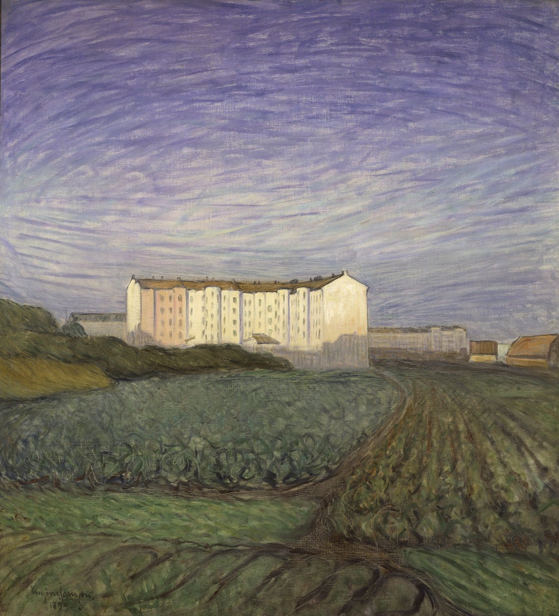 Die Vororte der Stadt, 1899 von Eugène Jansson
