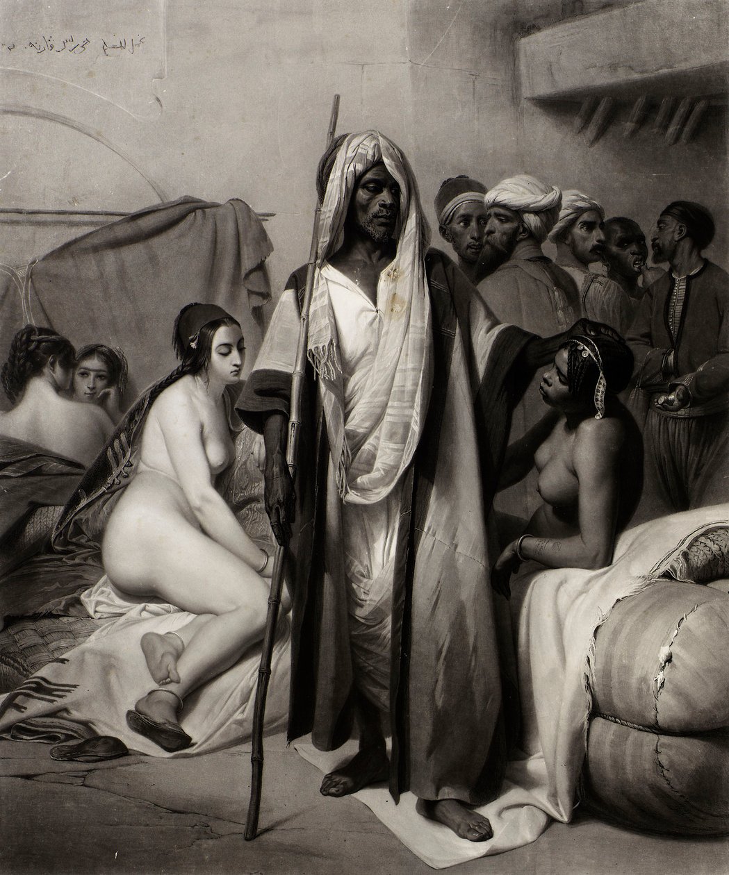 Der Sklavenhändler, ca. 1835 von Eugène Jazet