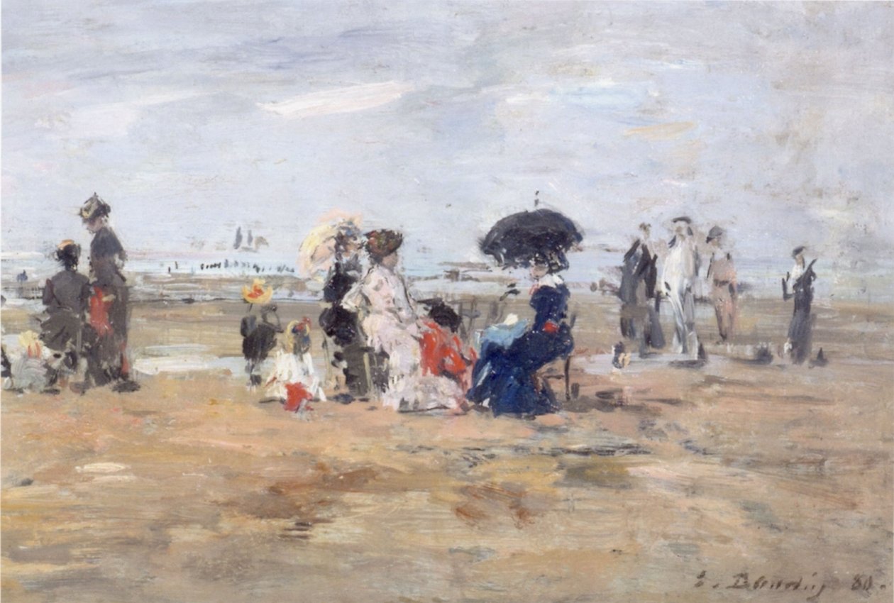 Trouville, Strandszene von Eugene Louis Boudin