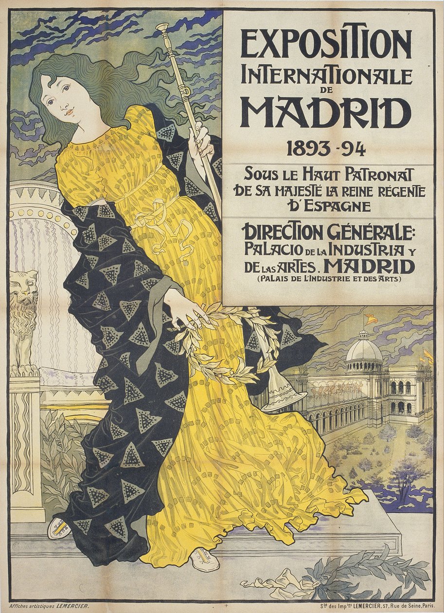 Internationale Ausstellung von Madrid von Eugene Grasset