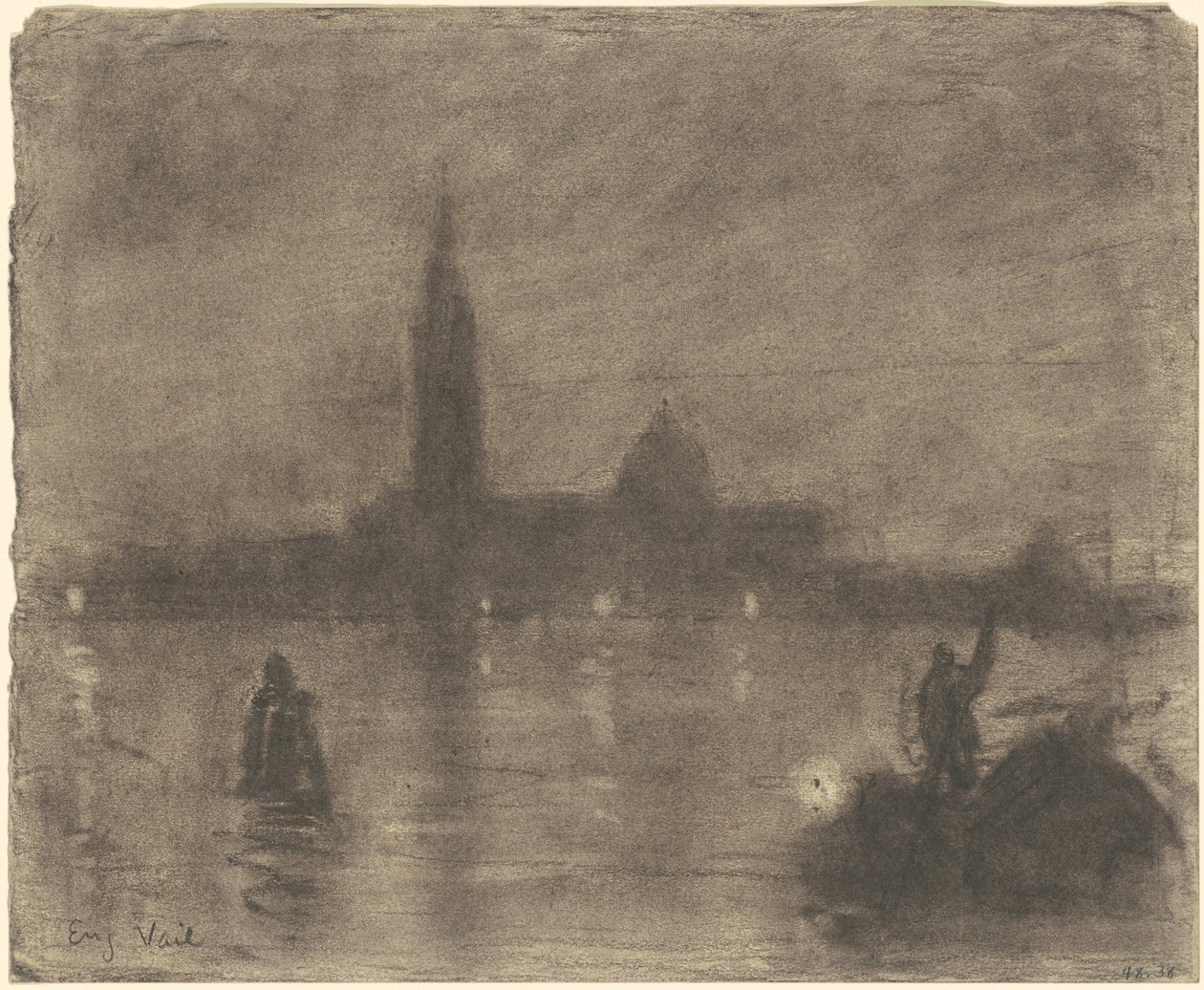 Abend, San Giorgio Maggiore, Venedig von Eugène Vail
