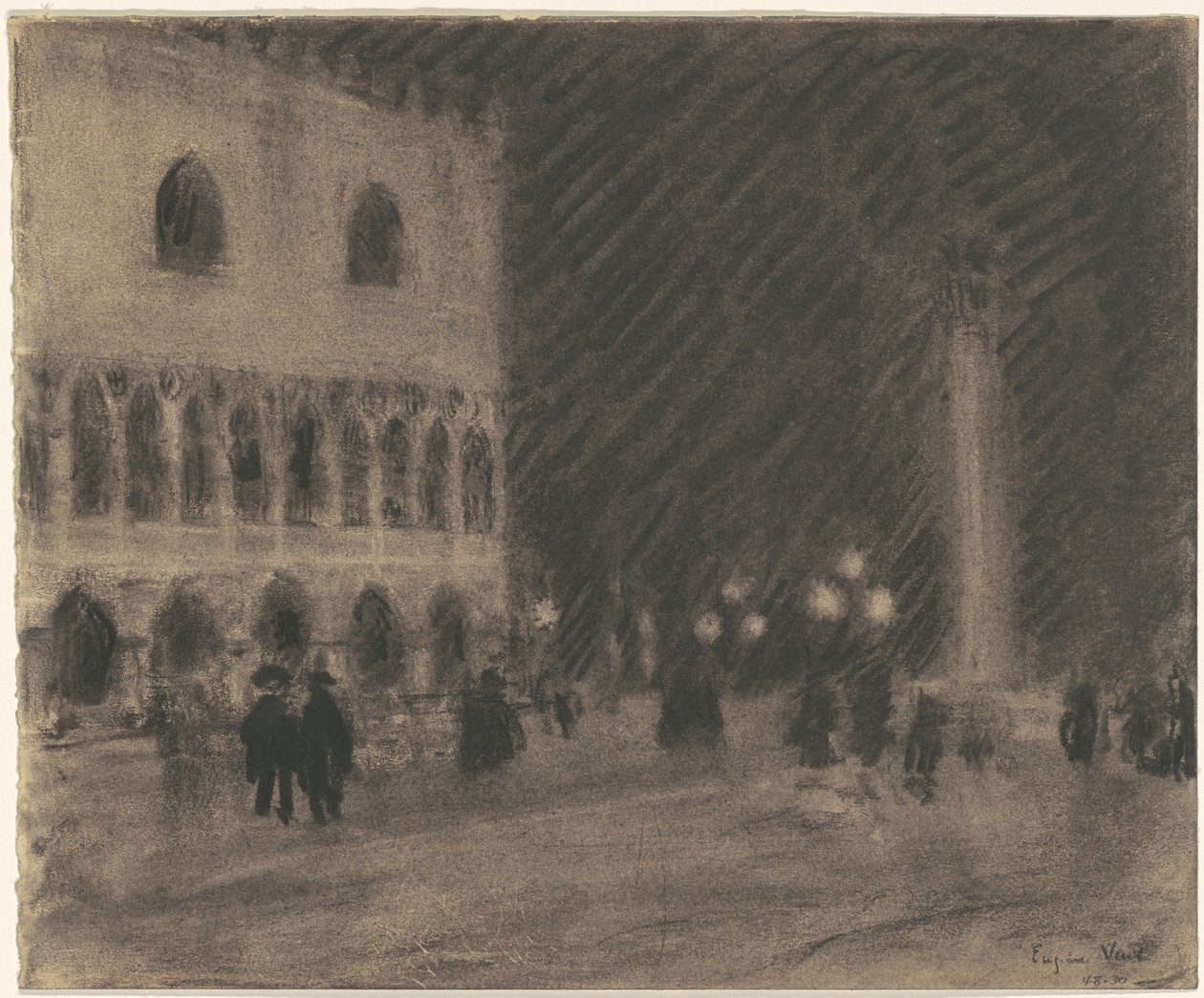 Die Piazzetta, Venedig von Eugène Vail