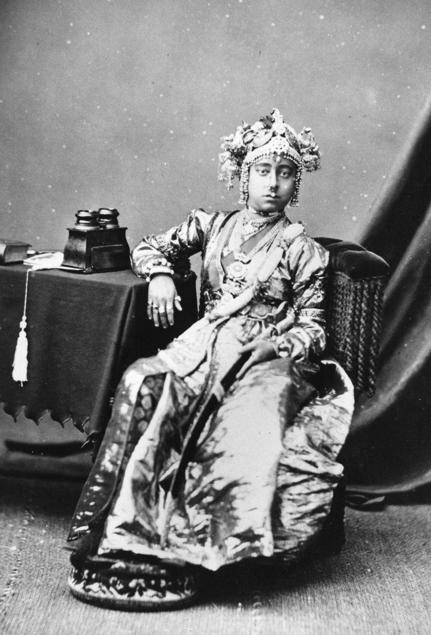 Prinzessin von Tanjore, 1877 von European Photographer