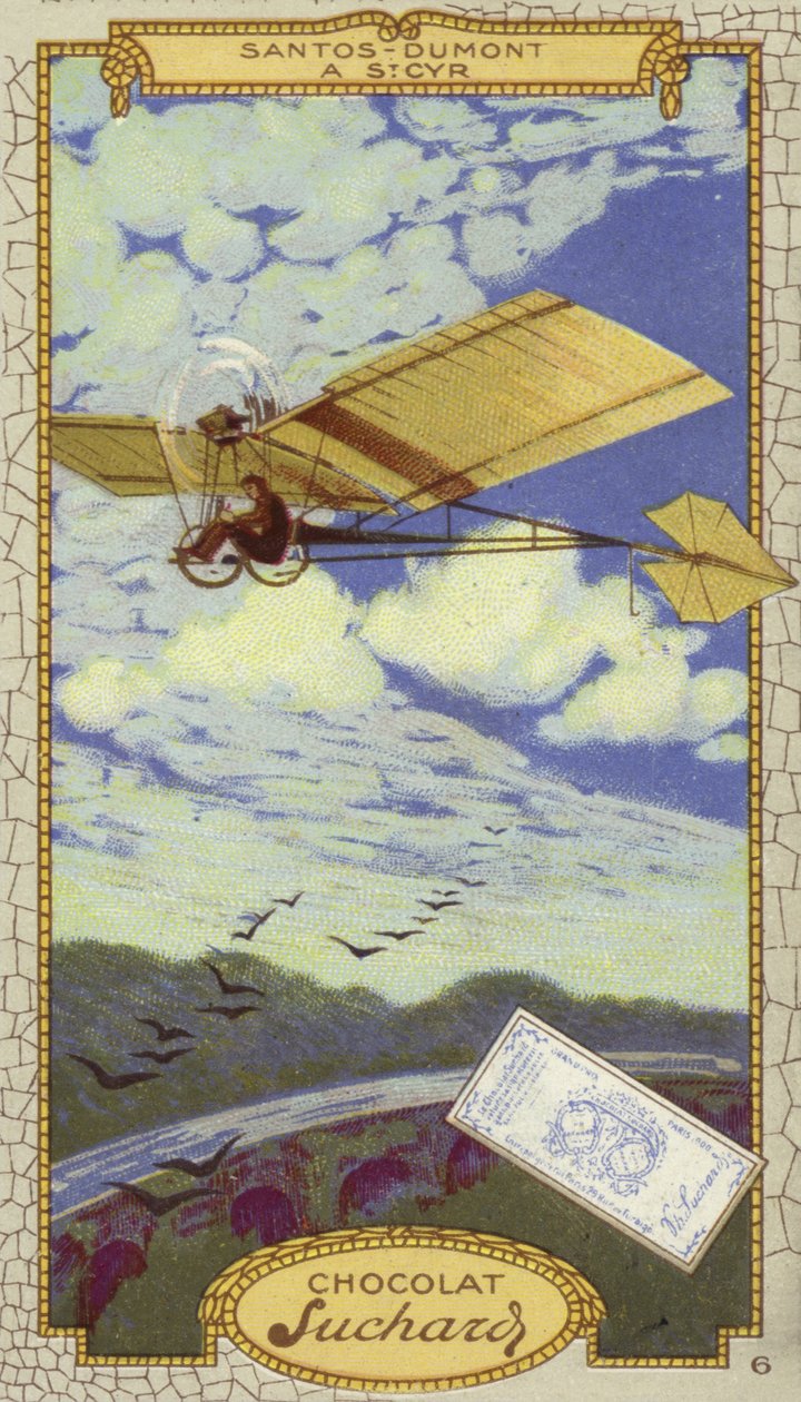 Alberto Santos-Dumont in St. Cyr, Frankreich von European School