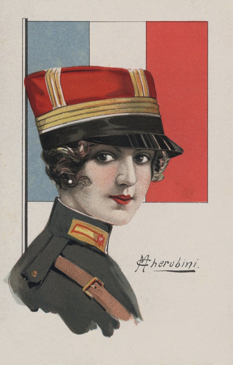 Frau in Uniform, Frankreich von European School