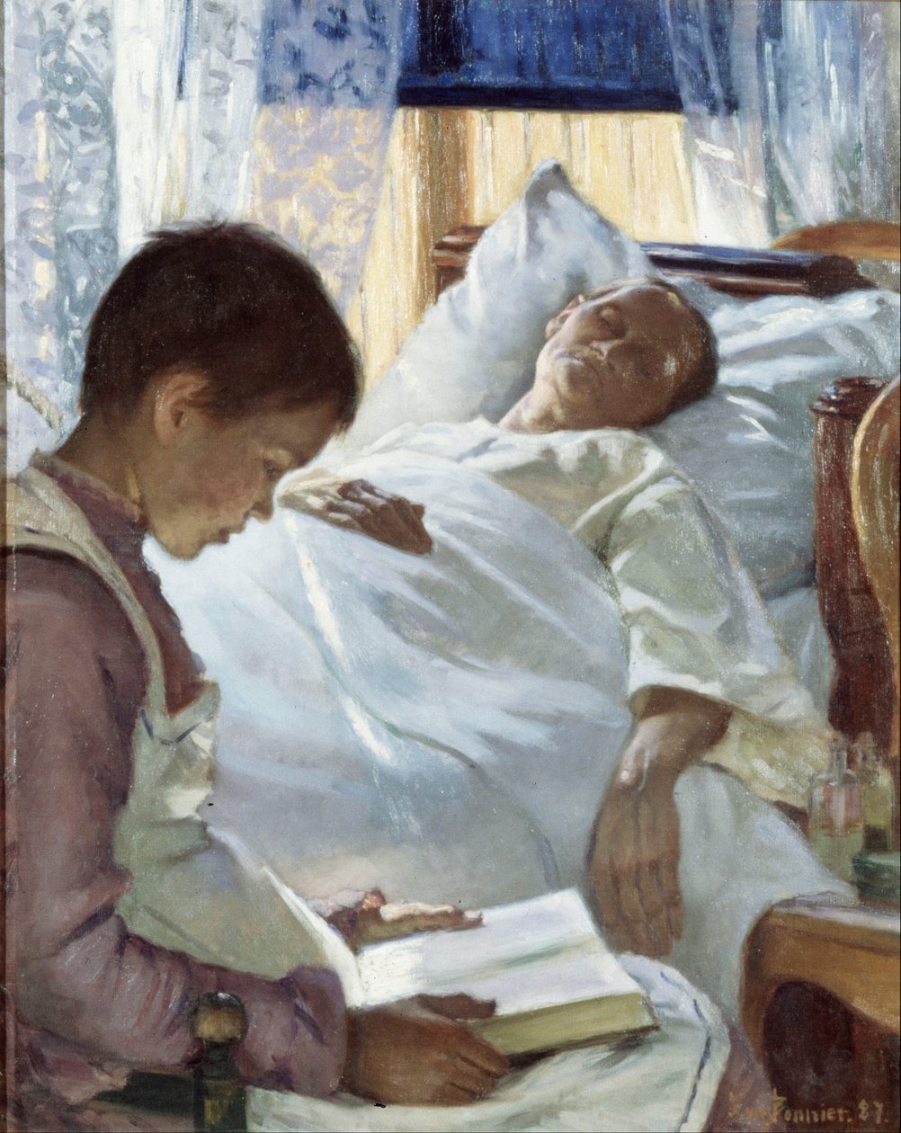Reflexion in Blau von Eva Bonnier