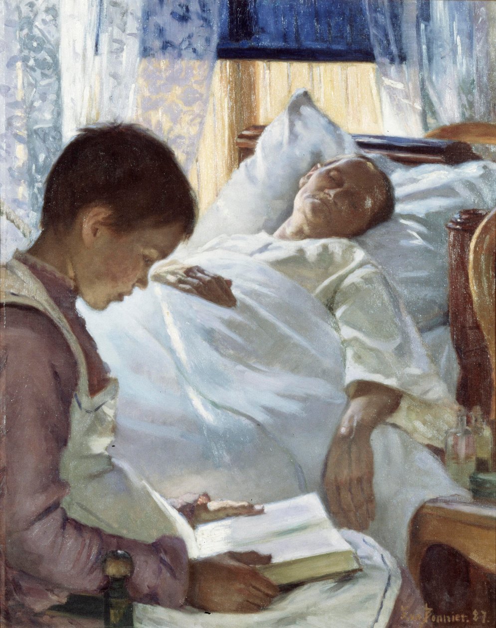 Reflexion in Blau, 1887 von Eva Bonnier