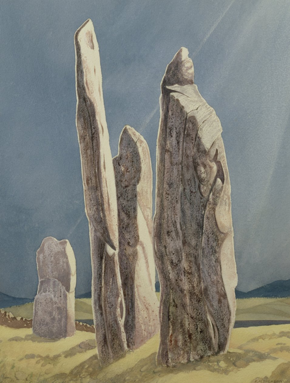 Hohe Steine von Callanish, Isle of Lewis von Evangeline Dickson