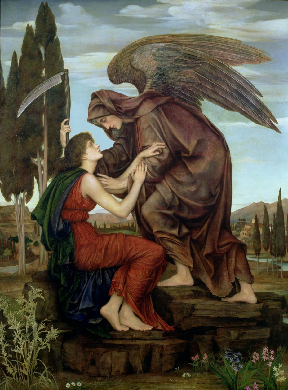 Der Todesengel, 1890 von Evelyn De Morgan