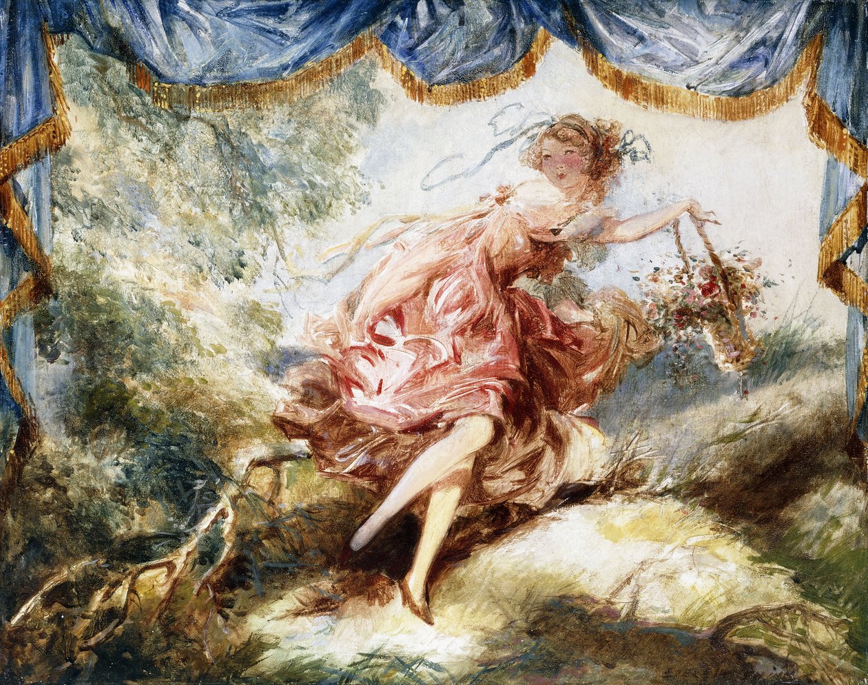 Französisches Mädchen von Everett Shinn