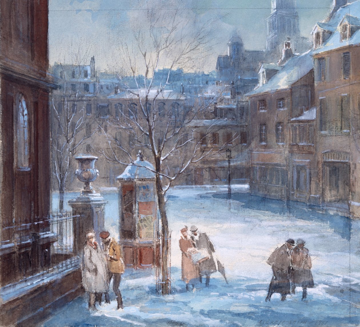 Pariser Straßenszene von Everett Shinn