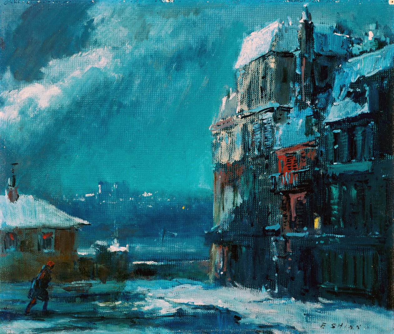 Winternacht, Paris von Everett Shinn