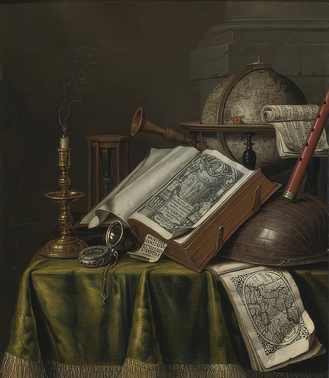 Vanitas-Stillleben von Evert Collier