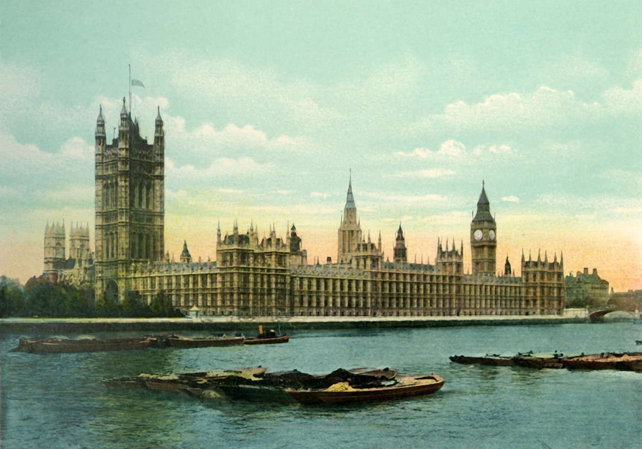 Das Parlament, um 1900 von Eyre and Spottiswoode