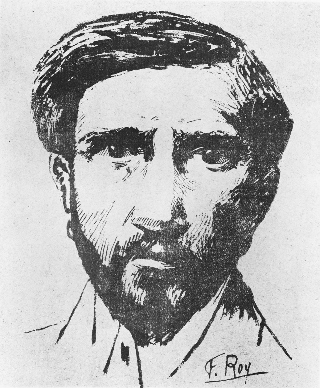Porträt von Charles Maurras, ca. 1898 von F. Roy