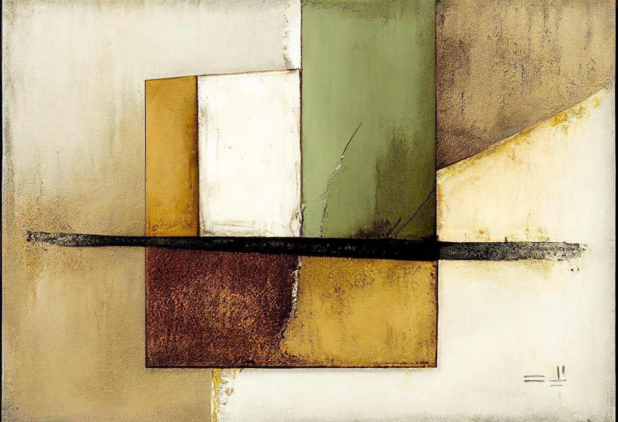 Geometrische abstrakte Kunstkomposition von F. Abderrahim
