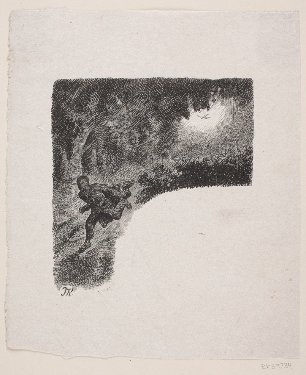 Illustration zu "Der Goldvogel" von F. Hendriksen