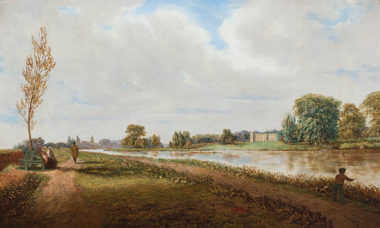 Syon House von der Themse von F. Holt