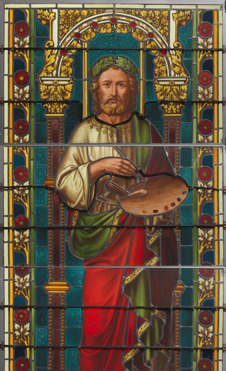 Fenster mit Darstellung von Apelles von F. Nicolas