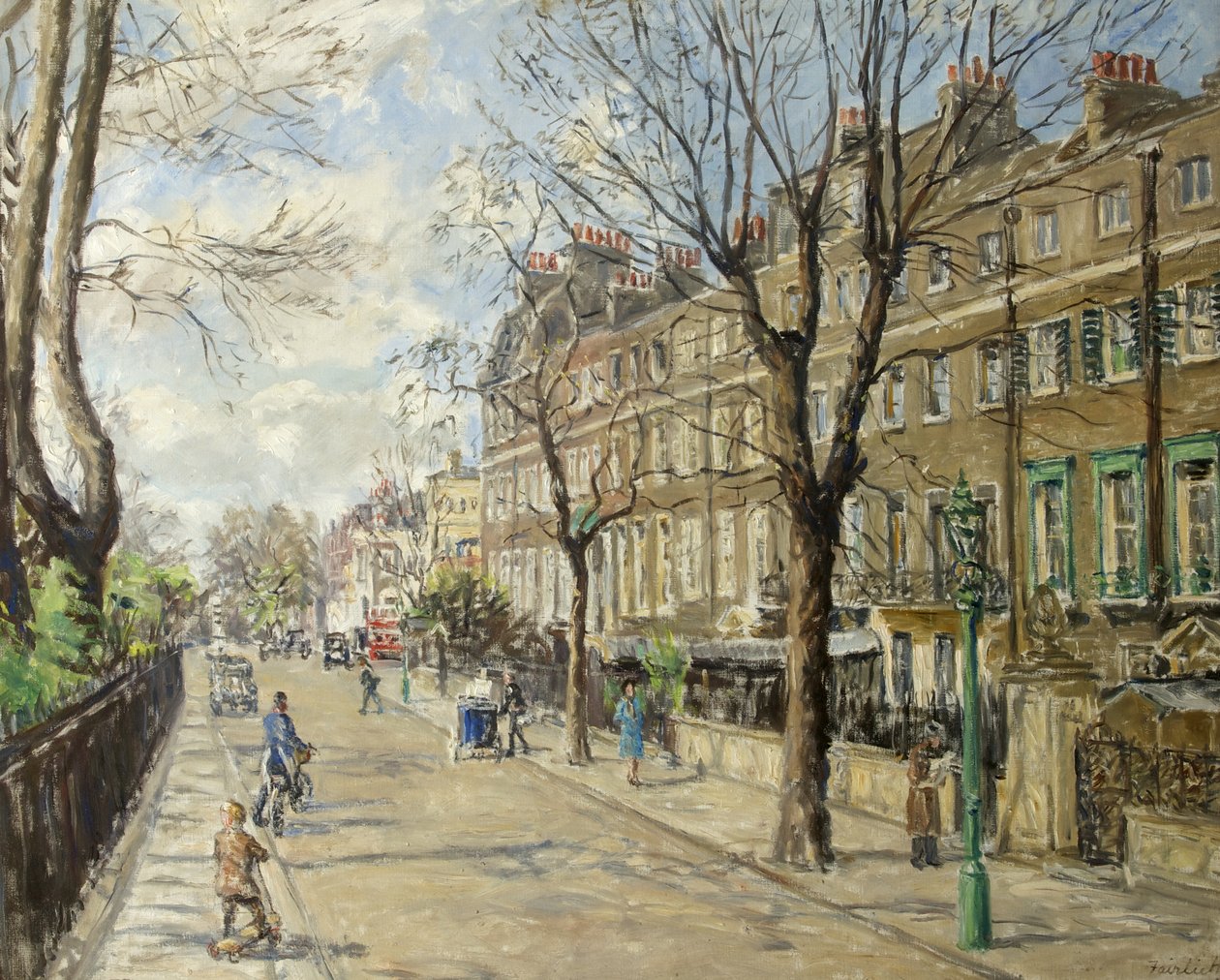 Cheyne Walk, April 1939 von Fairlie Harmar