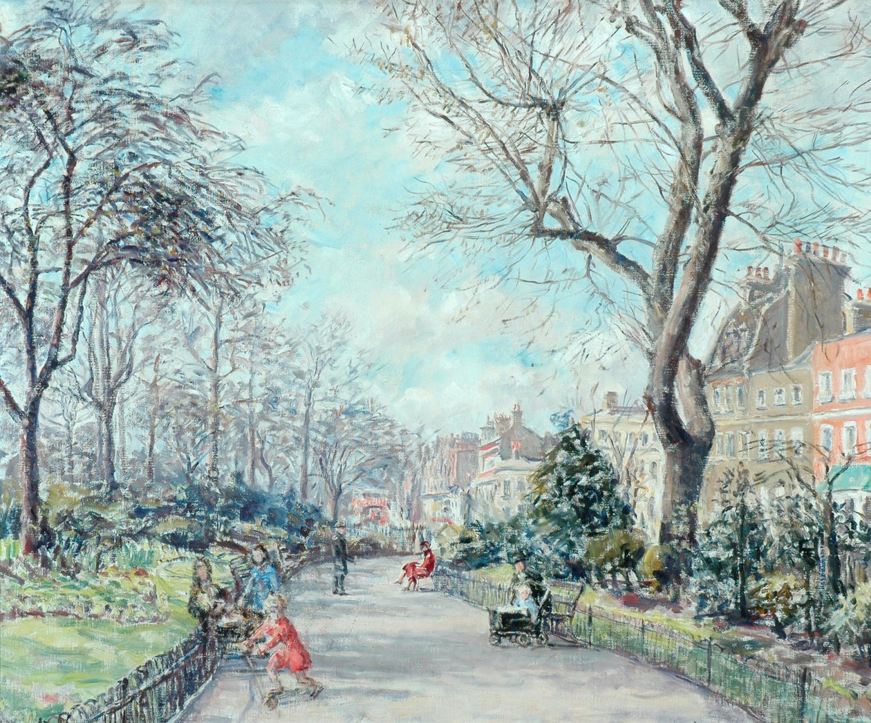 Cheyne Walk Gärten, ca. 1938 von Fairlie Harmar