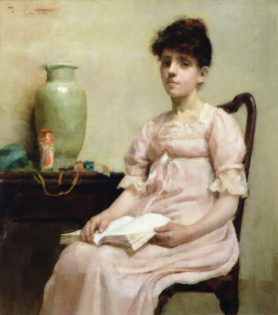 Dame beim Lesen von Fanny Caille