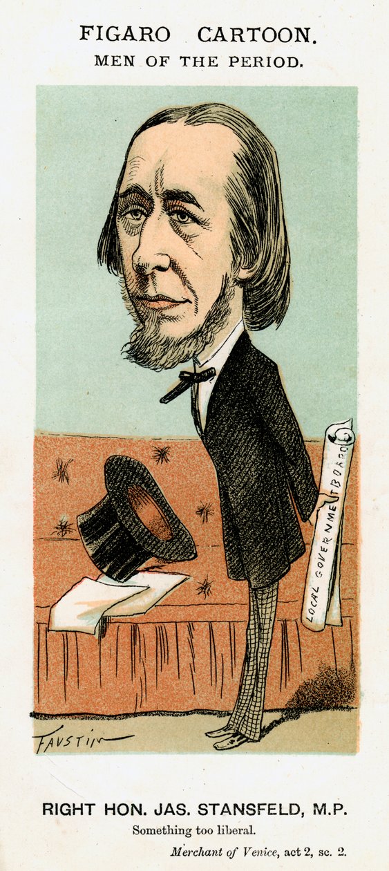 James Stansfeld, britischer Politiker, um 1871-1874 von Faustin
