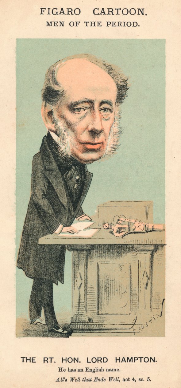 Der Rt. Hon. Lord Hampton, um 1870 von Faustin