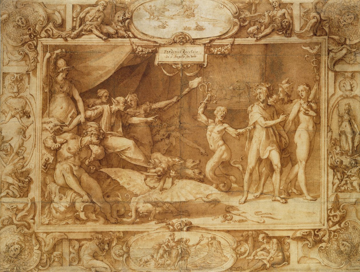 Apollo wird in die Irre geführt, ca. 1572 von Federico Zuccaro