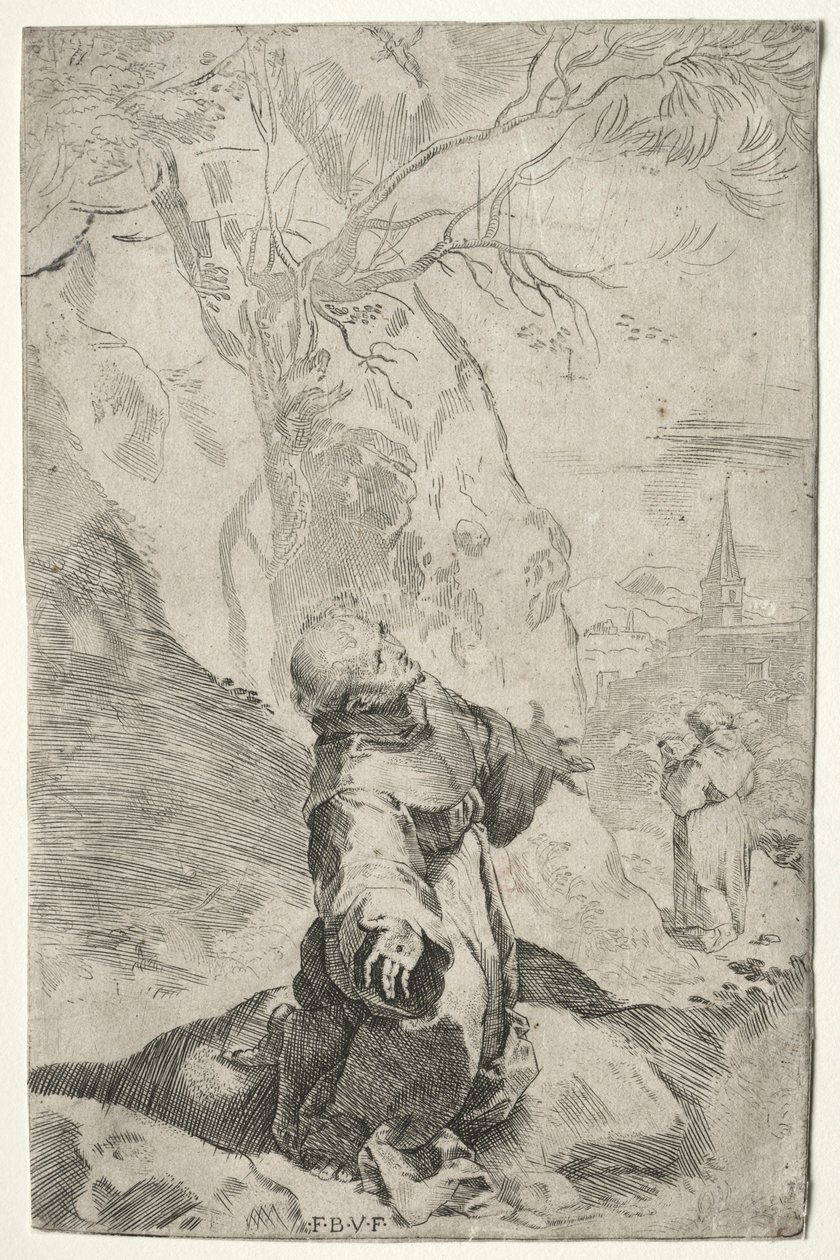 Der heilige Franziskus empfängt die Stigmata von Federico Barocci