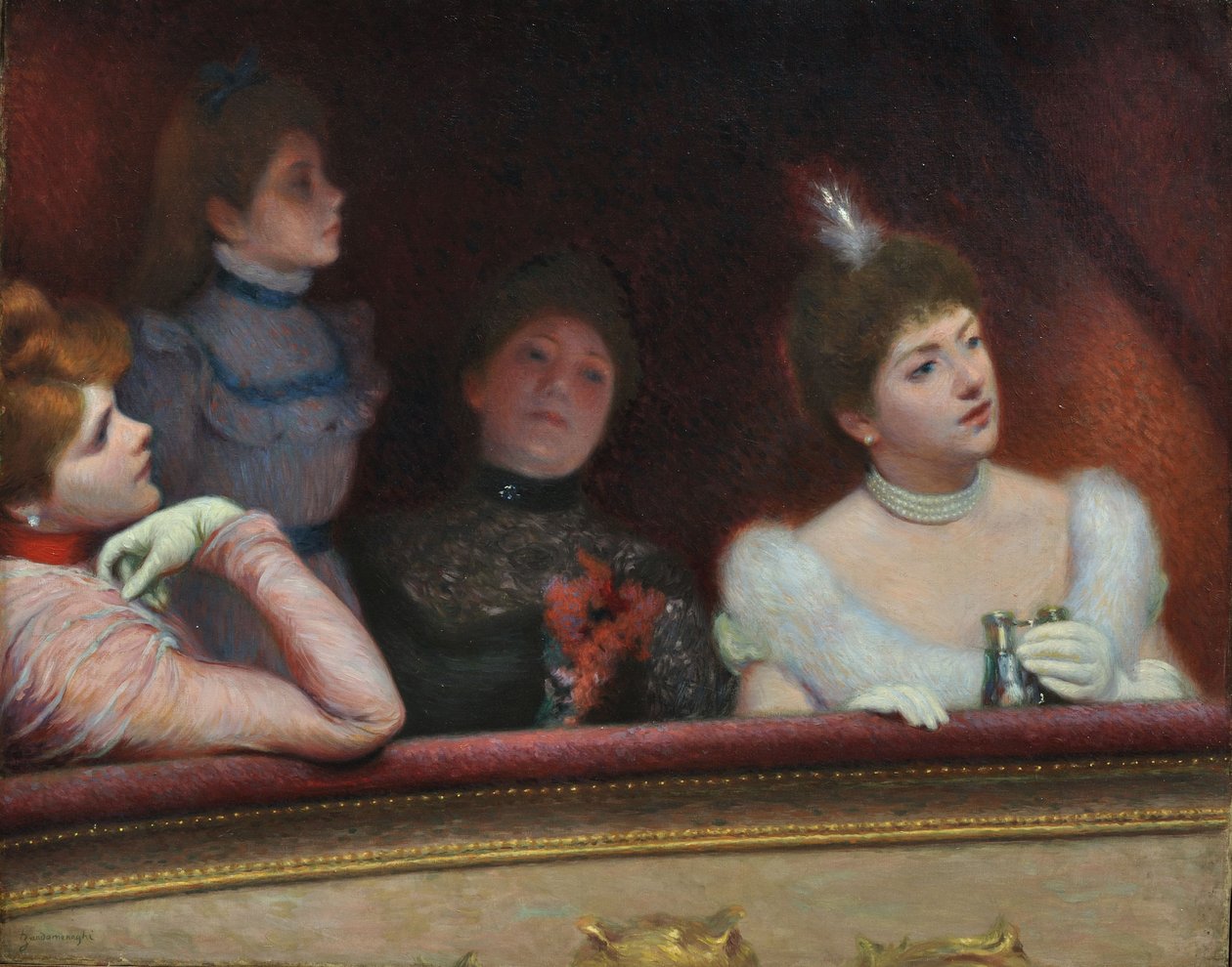 Im Theater, ca. 1895 von Federigo Zandomeneghi