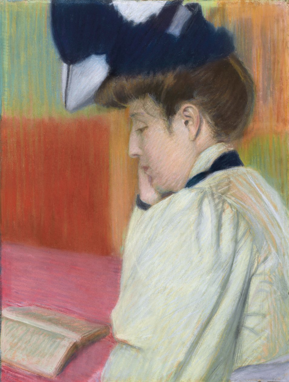 Frau beim Lesen, ca. 1890 von Federigo Zandomeneghi