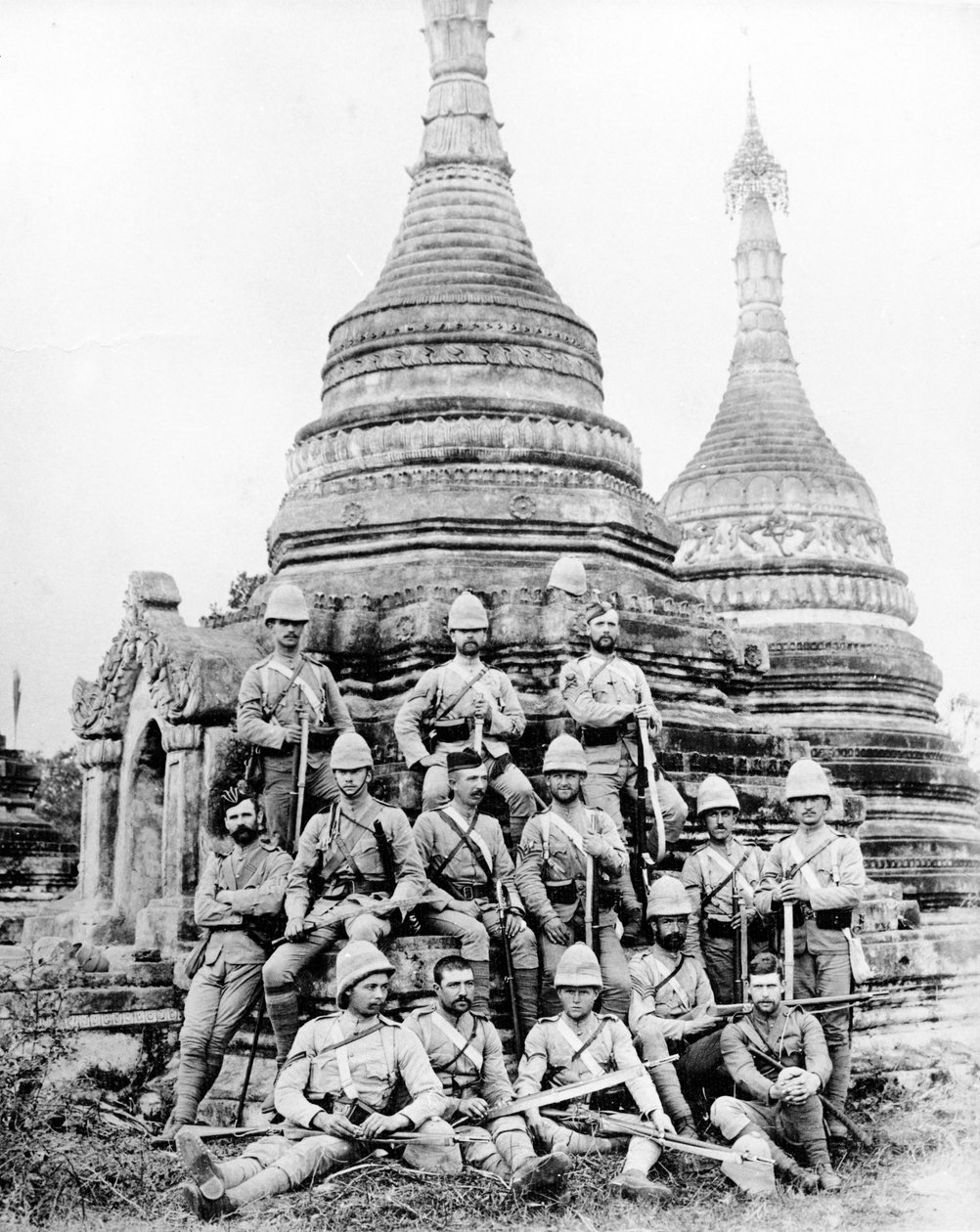 Das 2. Devonshire bei Wuntho, 1891 von Felice Beato