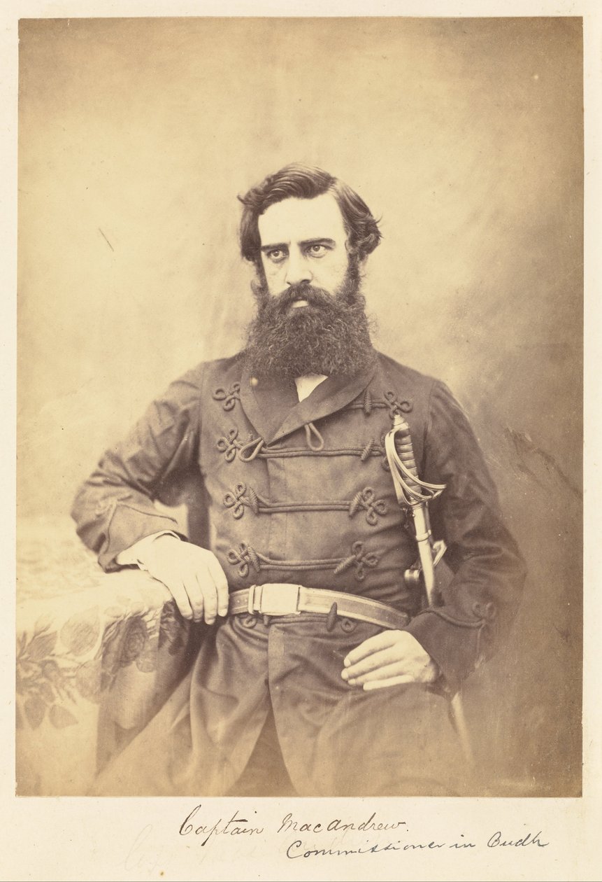 [Captain MacAndrew, Kommissar in Oudh] von Felice Beato