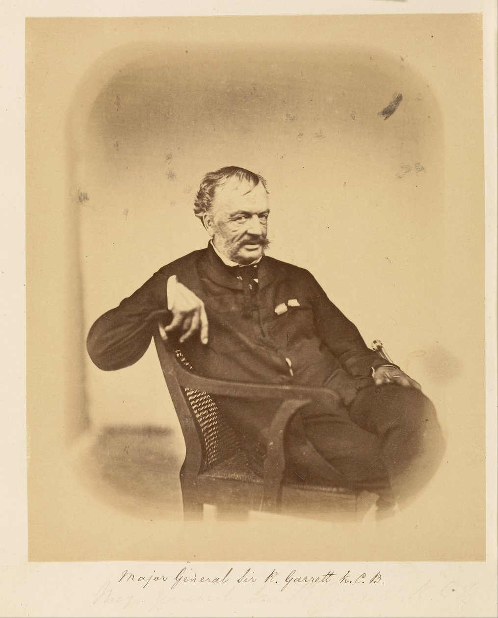 Generalmajor Sir R. Garrett, K.C.B. von Felice Beato