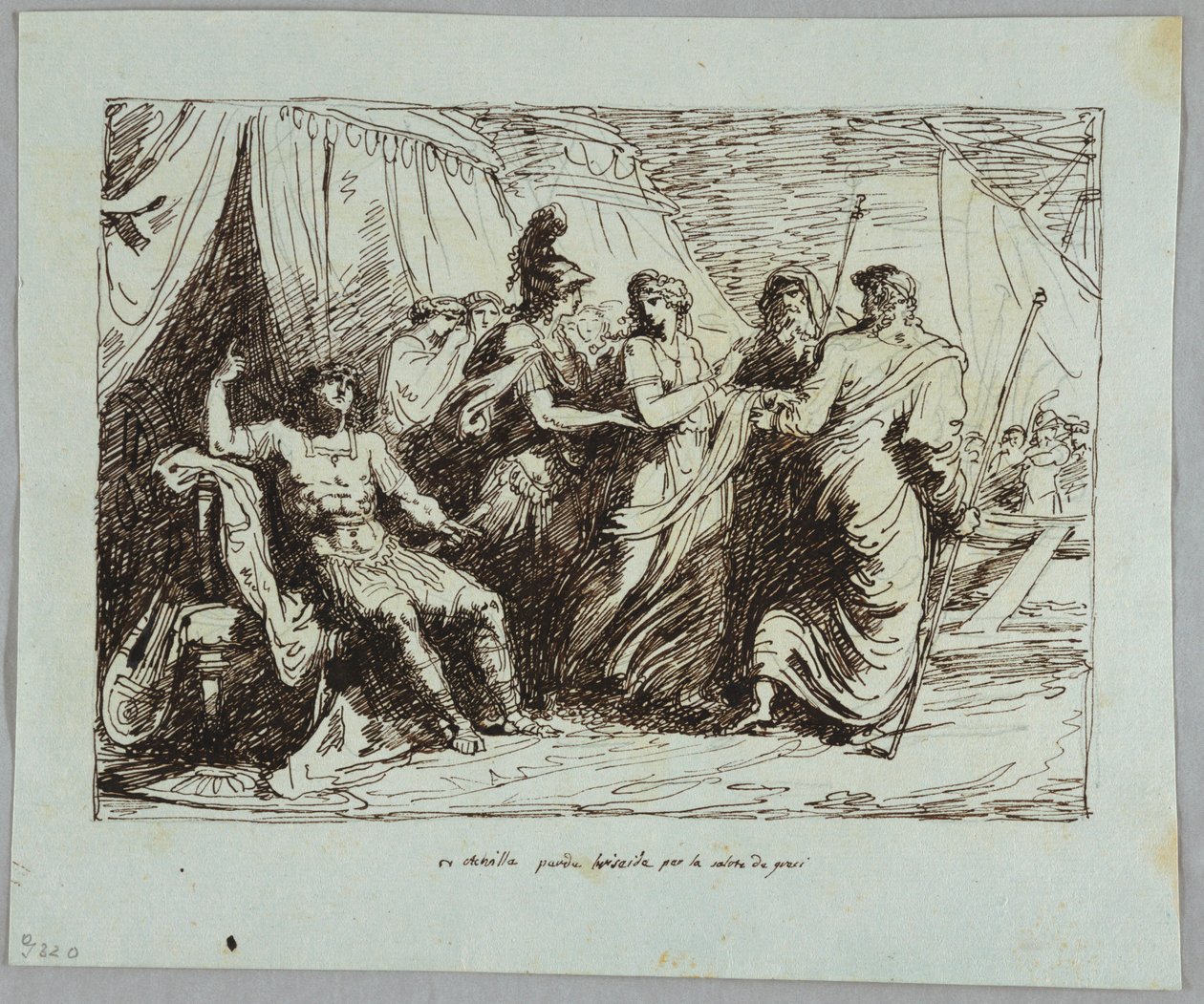 Achilles gibt Briseis nach von Felice Giani