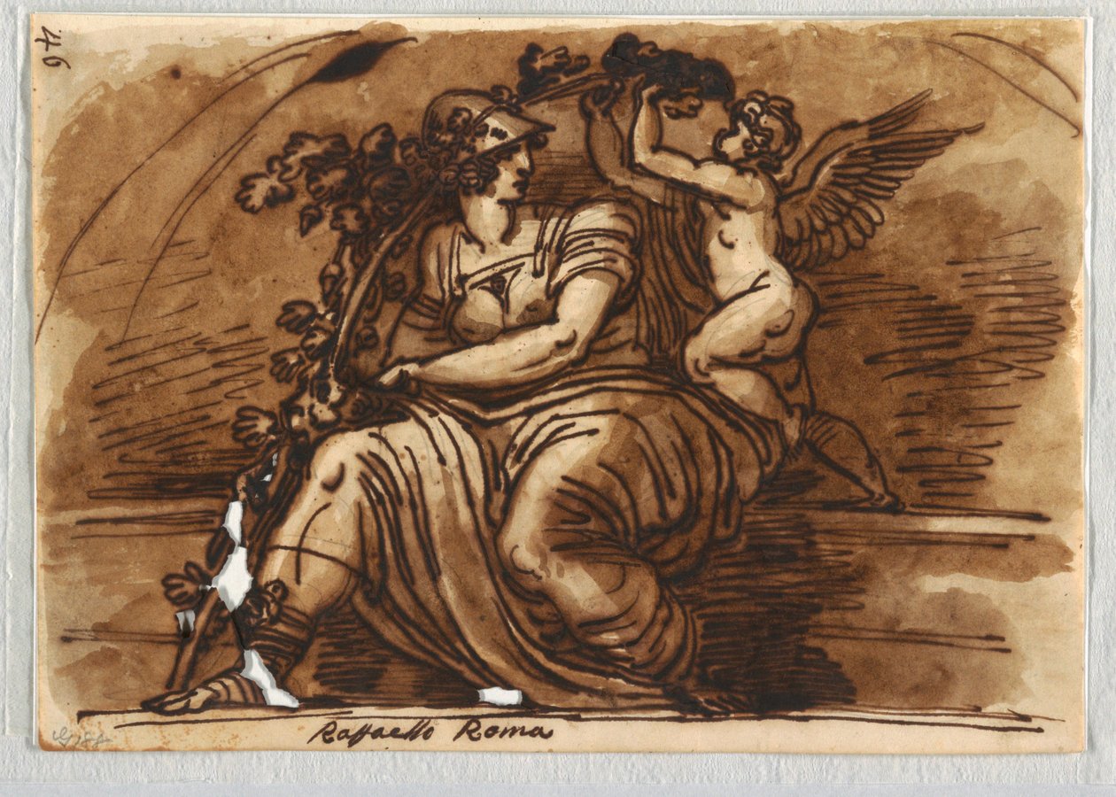 Tapferkeit und geflügeltes Genie von Felice Giani