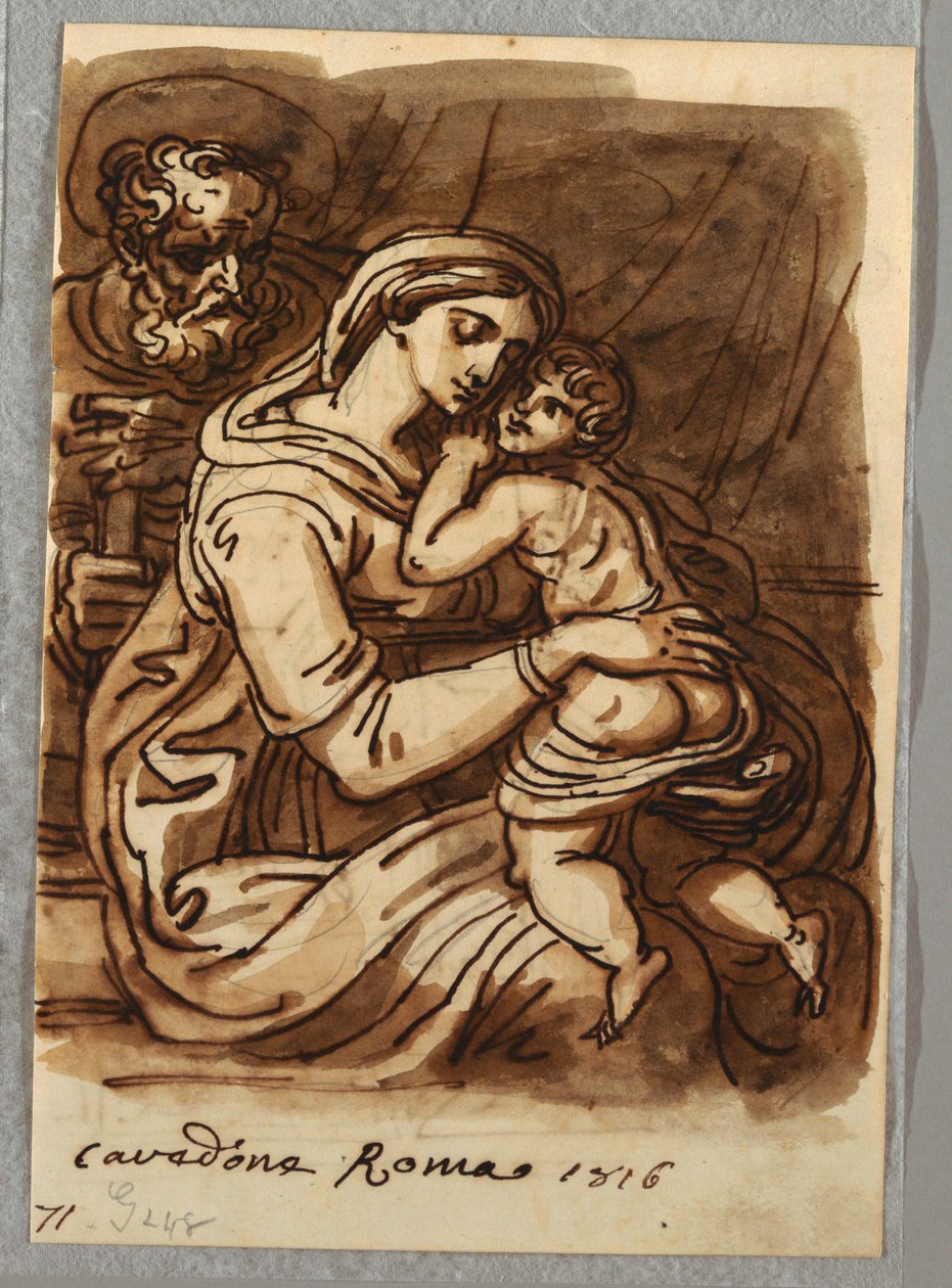 Madonna und Kind mit St. Joseph von Felice Giani