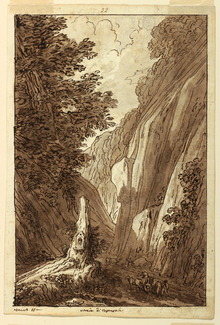 Der Weg nach Caprarola von Felice Giani