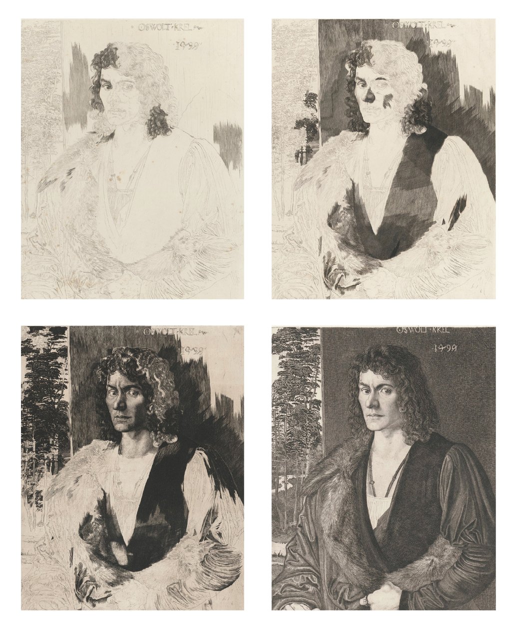 Porträt von Oswald Krell von Feliks Stanisław Jasiński