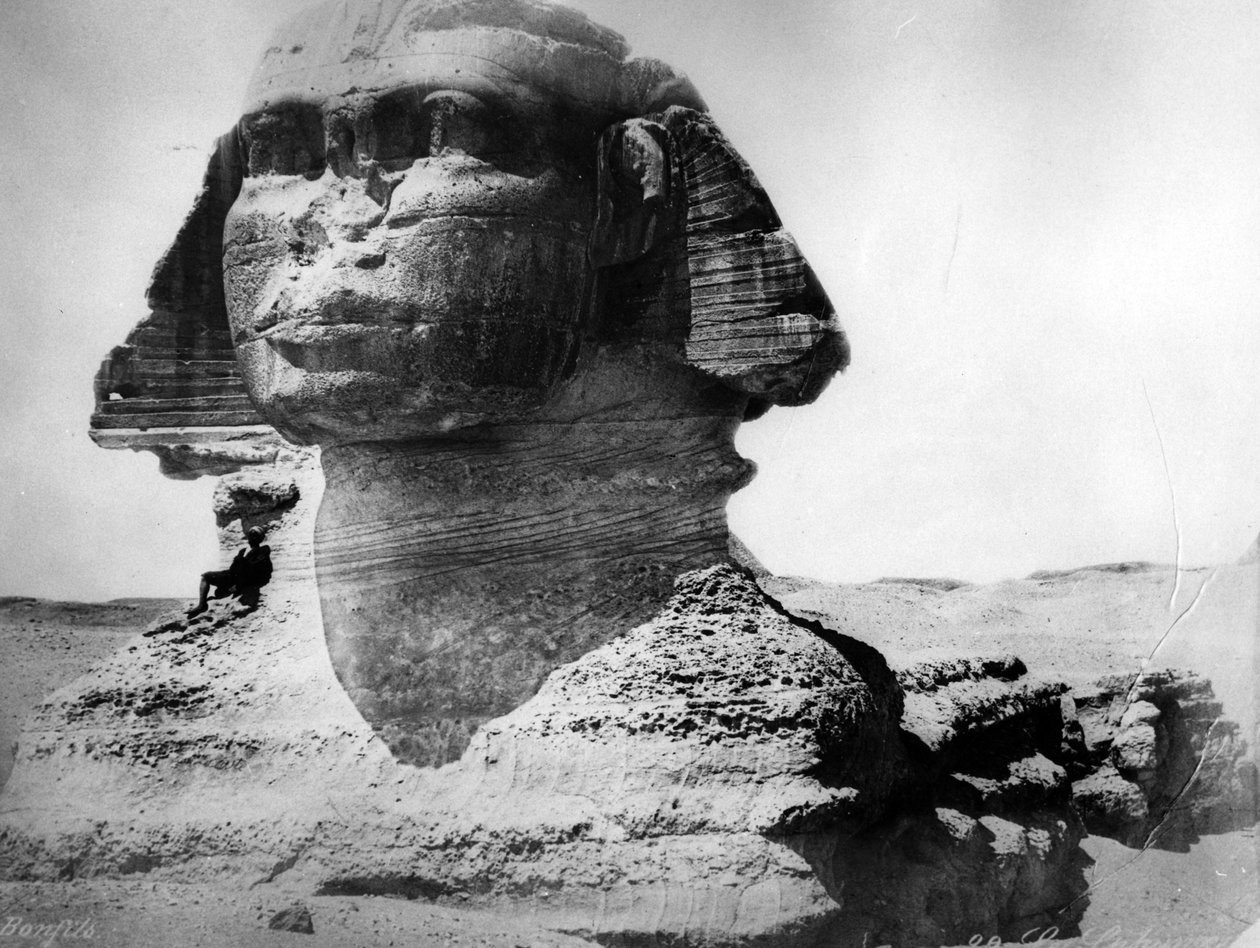 Die Sphinx von Gizeh, ca. 1870er-80er Jahre von Félix Bonfils