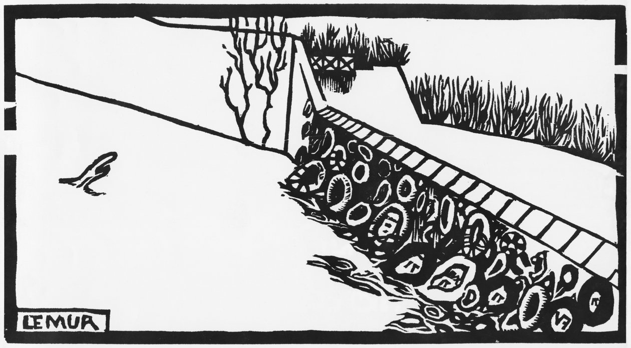 Die Mauer von Felix Edouard Vallotton