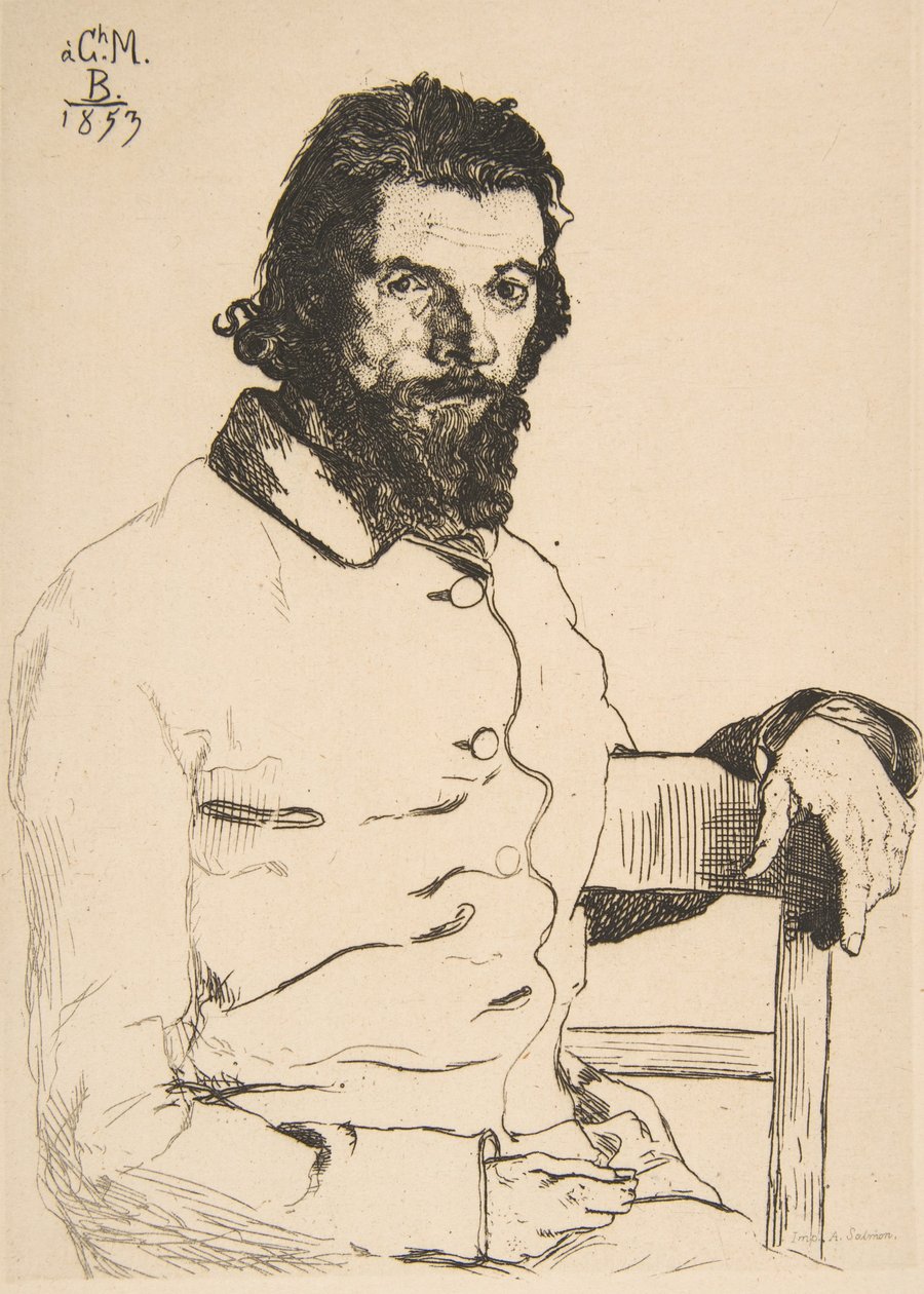Porträt von Charles Meryon, 1853 von Felix Bracquemond