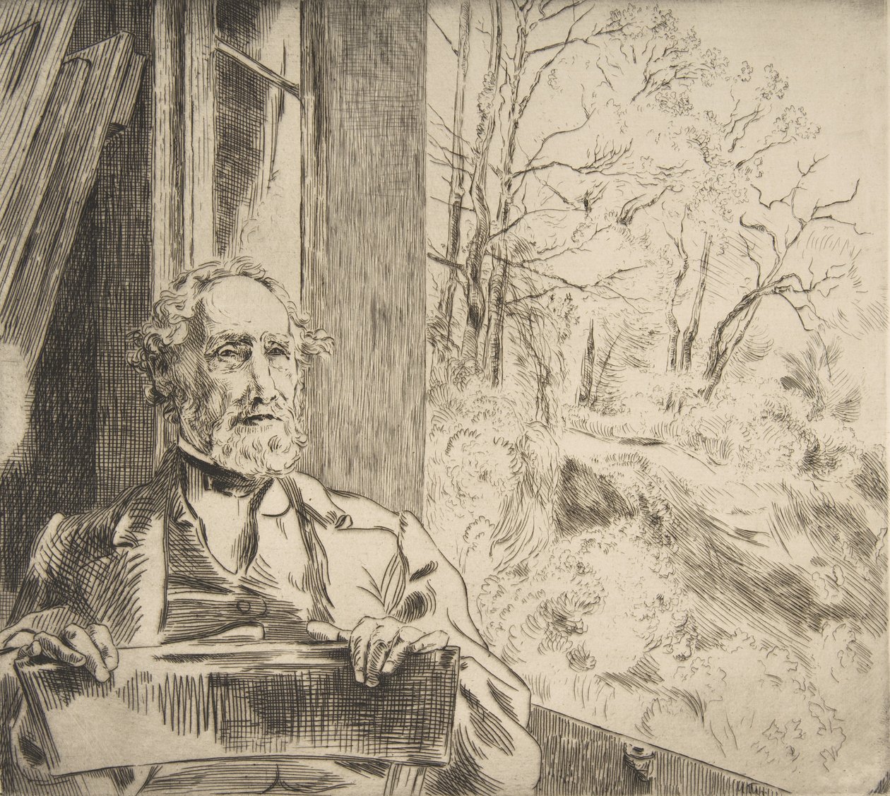 Porträt von Meyer-Heine von Felix Bracquemond