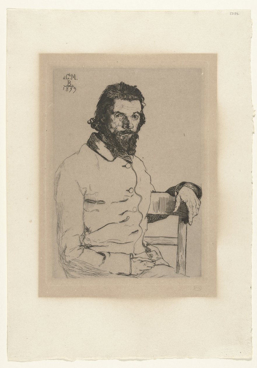 Porträt des Künstlers Charles Méryon von Felix Bracquemond