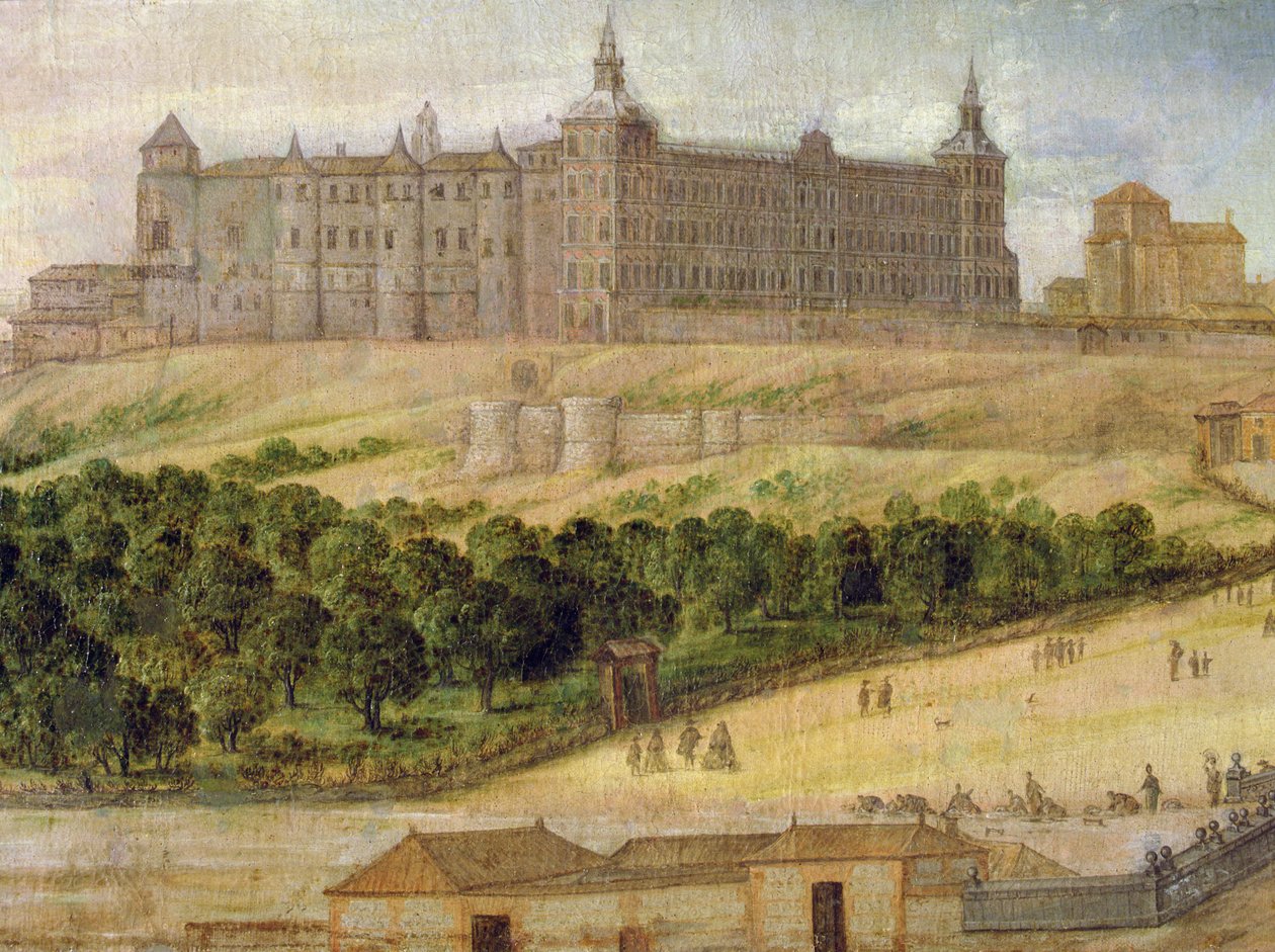 Ansicht des Alcazar von Madrid von Felix Castello