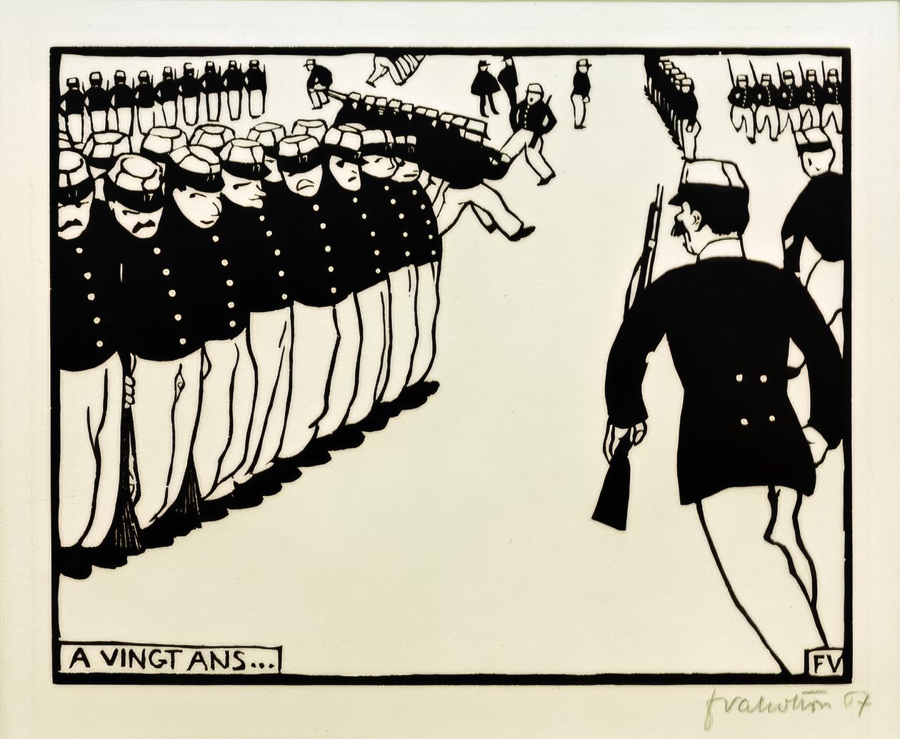 Mit zwanzig Jahren... von Felix Edouard Vallotton