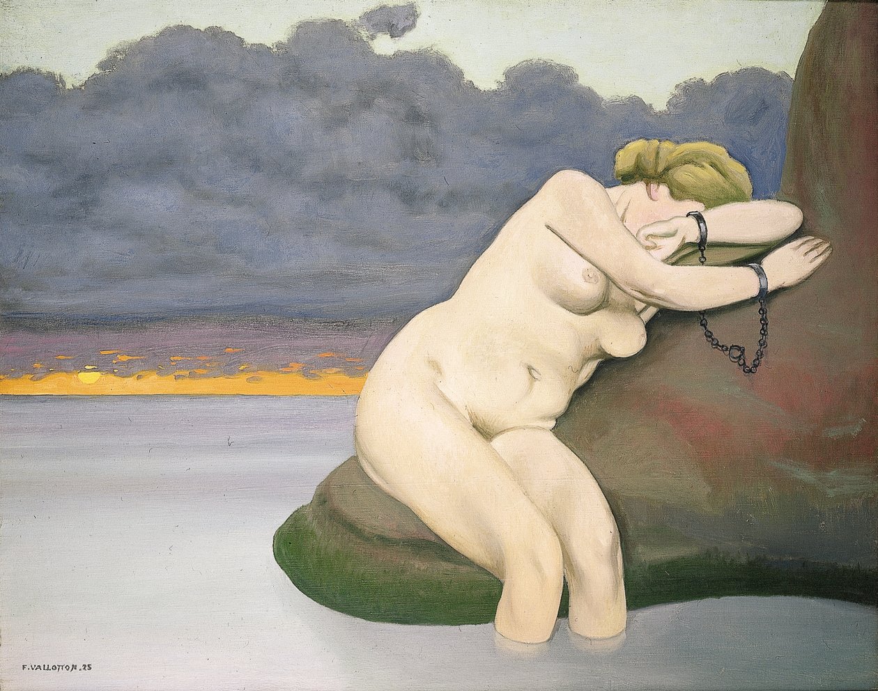 Andromeda gefesselt von Felix Edouard Vallotton