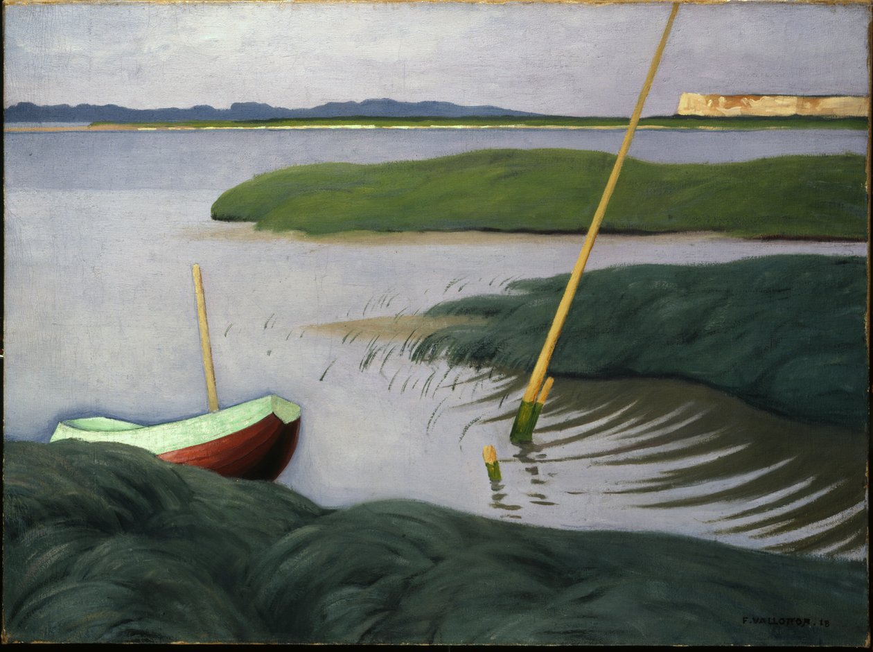 Boot bei Berville, 1918 von Felix Edouard Vallotton