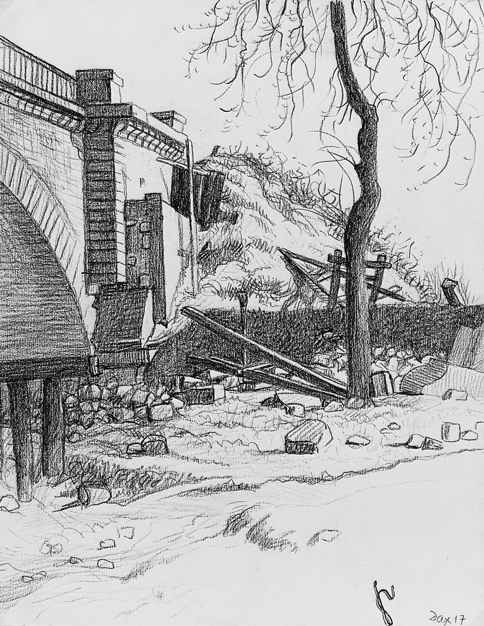 Brücke bei Dax von Felix Edouard Vallotton